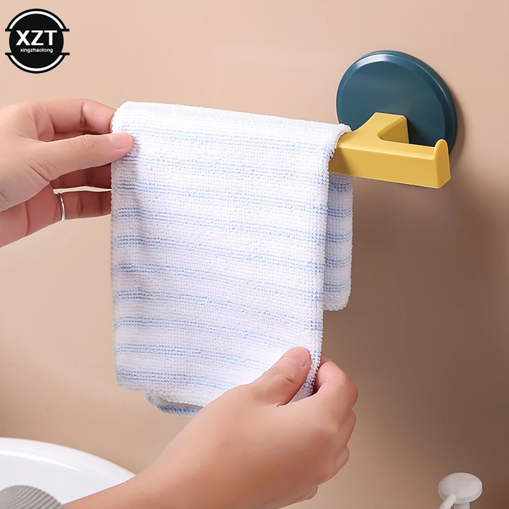 T Type Self-adhesive Towel Rack Wall Mounted Towel Bar Shelf Washrag Hook for Kitchen Bathroom Home Organizer Storage Rack Tools