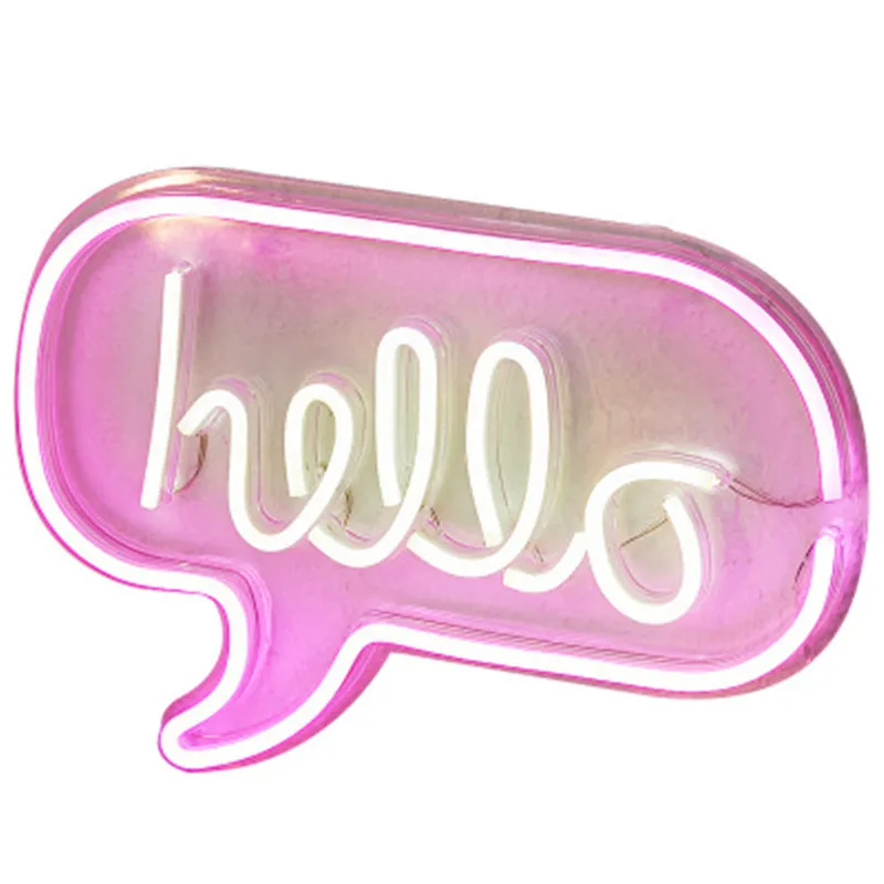 Неоновый светильник с неоновой вывеской панельный ночсветильник питанием от USB