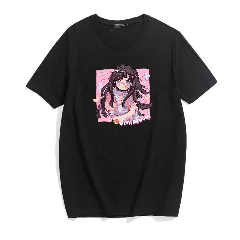

Mikan Tsumiki Cartoon Anime Kawaii Sweet Girls Japan Streetwear Harajuku Casual Tops Ulzzang Vintage E-Girl Summer Women T-shirt