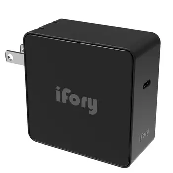 

USB C Charger iFory 65W PD 3.0 Quick Charger Travel Wall Adapter, USB Type C Fast Charging Power Deliver Travel Charger