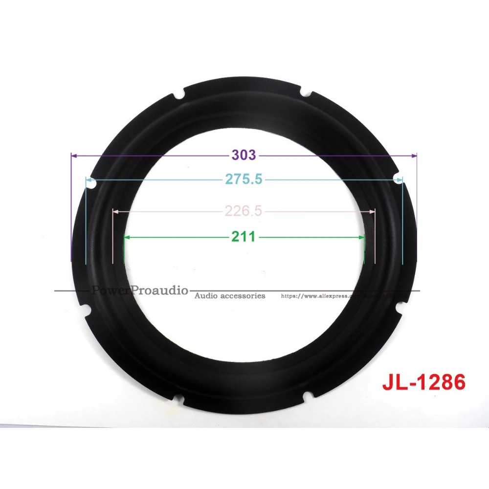 

New 10 pcs /lot = 5 Pair 12 inch Woofer Repairable Parts / Speaker Rubber Surround ( 303mm / 275.5mm / 228.5mm / 211mm )