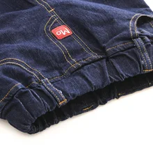 Джинсы для мальчиков; сезон весна-осень; Новинка года; стильная детская одежда в Корейском стиле; эластичные повседневные брюки для детей; детские брюки