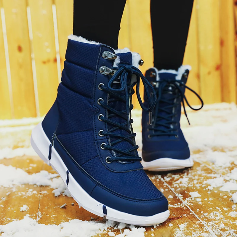 Best 2019 New Men Shoes Fashion Casual Men s winter Boots Lace Up Wear resisting Boots Men Snow Boots Winter Shoes Men Winter Shoes