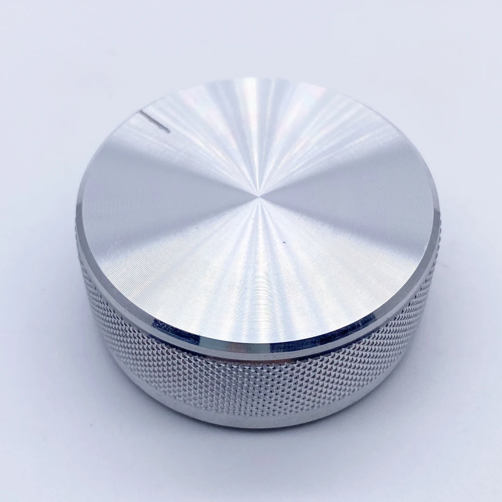 Aluminum Alloy Potentiometer Encoder Volume Control Audio Knob Cap 48*19mm for 6mm Shaft Hole Knob (Knurled Shaft Dia/D-axis) potentiometer knob cap aluminum knob rotary encoder knob