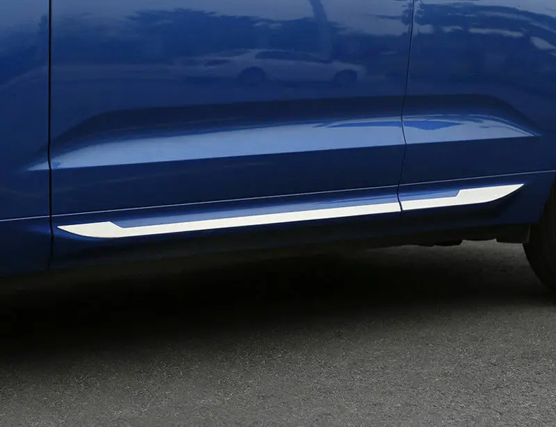 Для Volvo XC60 стальная Боковая дверь Нижняя рельефная Накладка для отделки 4 шт