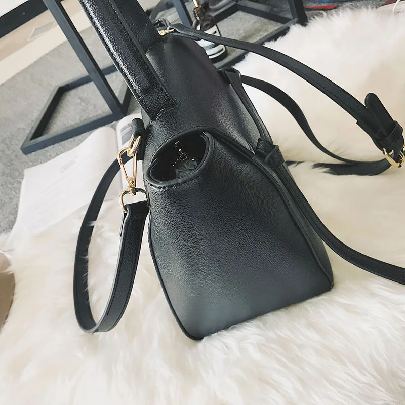 

2019 New Style Bow Catfish Bag Ribbon Korean-style Solid Color Simple One-Shoulder Cross-body Handbag