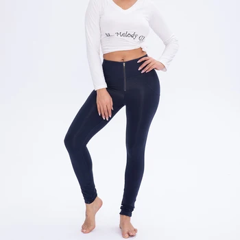 

Melody Blue High Waisted Knitted Pants Best Shapewear Pants Women Fashion Butt Lift Yoga Pants Slim Shaper Sport Yoga Pants