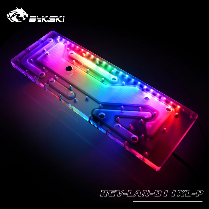 BYKSKI резервуар для воды для LIANLI O11 Dynamic XL профессионально используемая водяная пластина RGB водонагреватель RGV-LAN-O11XL-P