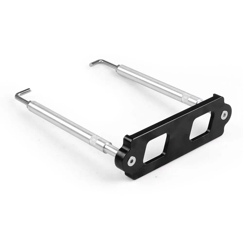 Aluminum Battery Tie Down Kit Hold Down Rod With Stainless Tray Hooks For Honda Civic / CRX S2000 For Acura Integra RSX