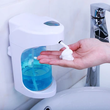 

500ml Automatic Foam Soap Dispenser Wall Mounted Liquid Soap Dispenser Smart Sensor Touchless Bathroom Kitchen Tool