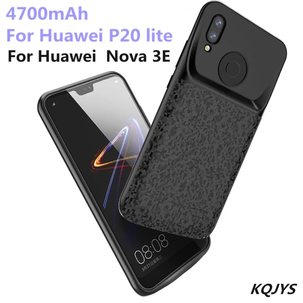 Чехол для внешнего зарядного устройства 4700 мАч для huawei P20 lite, запасная упаковка, внешний аккумулятор, чехол для зарядного устройства для huawei Nova 3e, чехол для аккумулятора