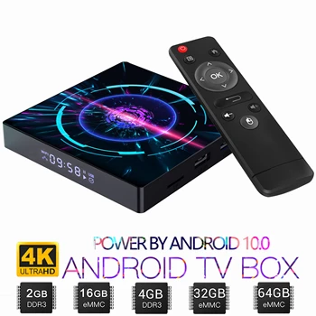 

Android 10.0 Top-Box HD Media-Player Quad-Core Smart Tv Box 5g wifi Bluetooth 4K Youtube Netflix Android Box