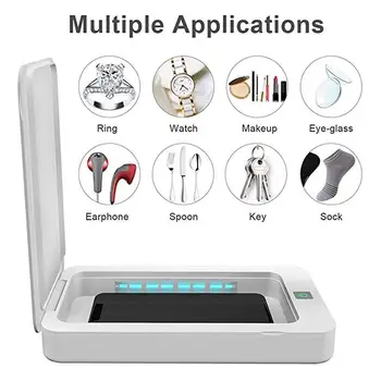 

Portable UV Sterilizer Box Jewelry Watch Phone Cosmetics Nail Equipment Sterilizer Machine Multifunction Disinfector Box