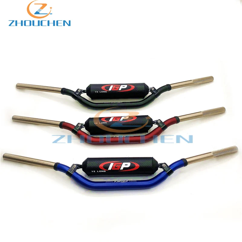 Универсальный руль мотоцикла алюминиевый T7 Высокое качество ручка бар с BarPads 1-1/" грязь питбайк Мотокросс ДЛЯ CRF KTM