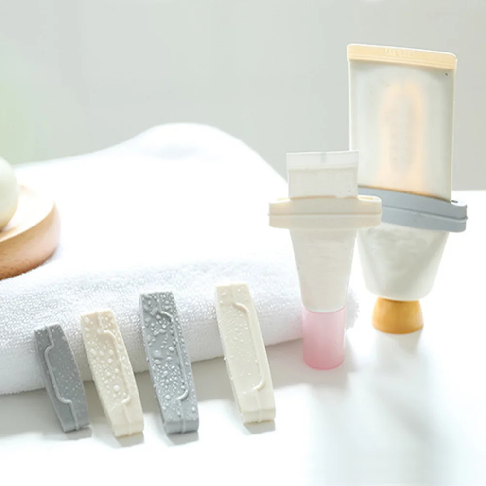 3 Pieces / Set of Portable Toothpaste Squeezer Creative Durable Toothpaste Dispenser Plastic Toothpaste Clip Bath Accessories