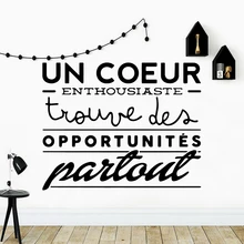 

Creative french text Self Adhesive Vinyl Waterproof Wall Decal Pvc Wall Decals Decoration Accessories
