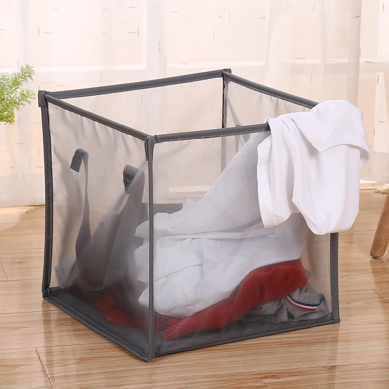 

Folding Laundry Basket For Kids Monolayer Two Layers Basket Sundries Clothes Organizer Storage Box Home Container Barrels ZH343