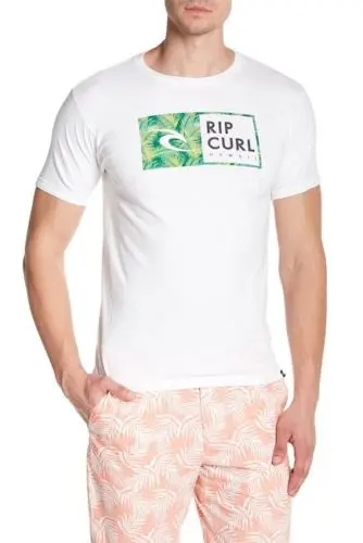 

Rip Tee Curl Men'S M Tee T-Shirt Short Sleeve White Hawaii Hi Finley Watu Nwt Unisex Size S-3XL