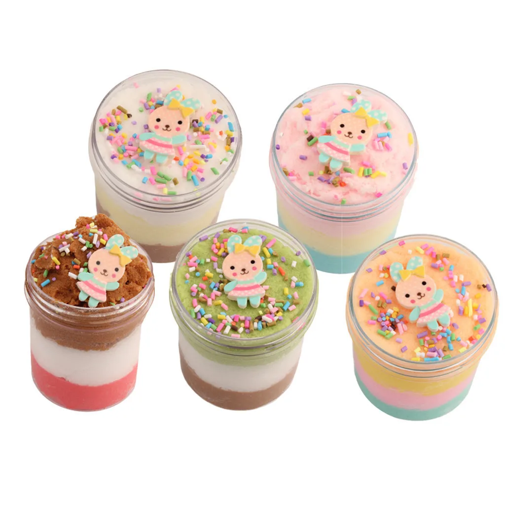 Rabbit Fluffy Cloud Slime Stress Relief Toys Charms Slime Fluffy Light Soft Polymer Scented Sludge Toy #B