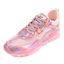 TaoBo/Лидер продаж; стильная женская обувь с кристаллами; сезон весна; Новинка года; модная сетчатая повседневная обувь на всесезонной подошве с украшением в виде медведя