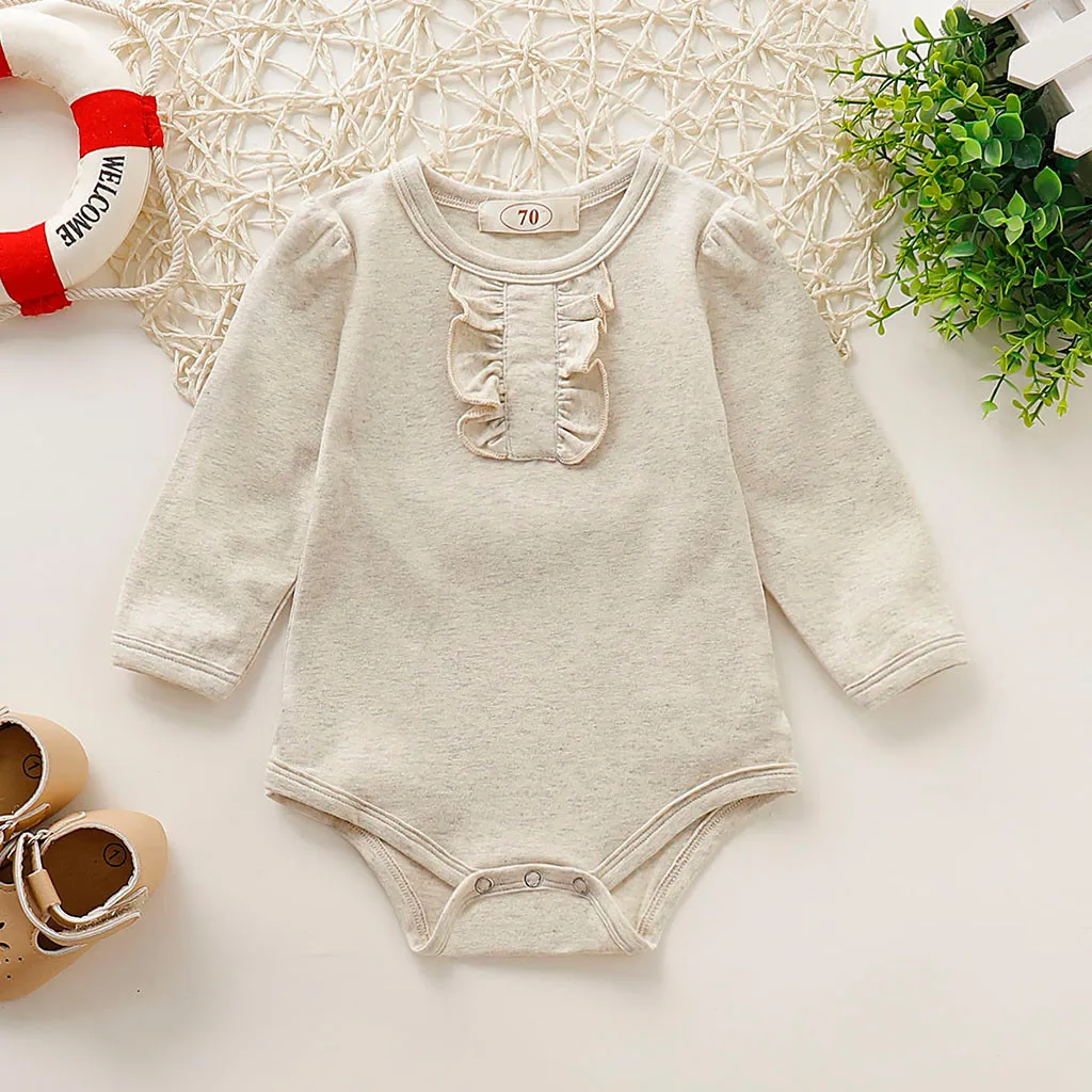 

Baby Bodysuit Infant Boys Girls Long Sleeve Solid Striped Print Bodysuit Clothes Infantil Body Carters Casual Baby Girl Onesie