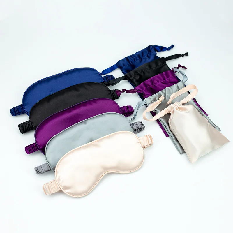 

Double-Side Shading EyeShade 100% Pure Silk Sleeping Eye Mask Cover Eyepatch Blindfolds Eyeshade Health Sleep Shield Light
