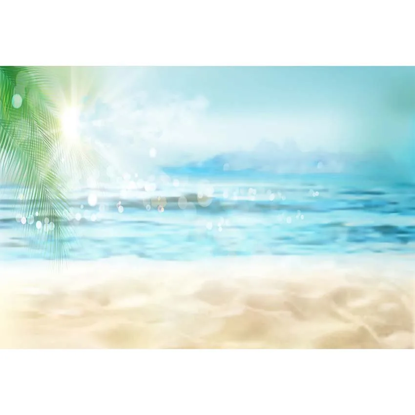 Tropical Beach and Sky Photography Backdrop