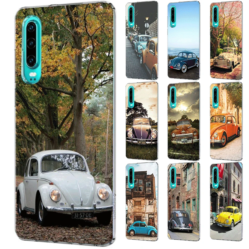 

Mobile Phone Case For Honor 6A 6C 7A 8 8X 8 9 9X 10 View 20 Lite Pro Play Hard Cover Vintage VW Beetle FOR Coque