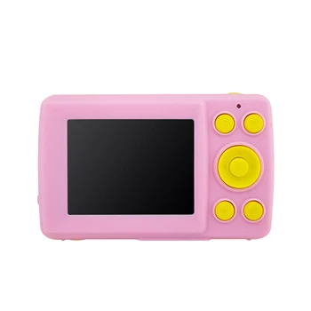 

Anti-shake Cute Anti-fall Mini Digital Camera Kids Waterproof 2.4 Inch Screen Recorder Face Detection Gifts Durable HD Children