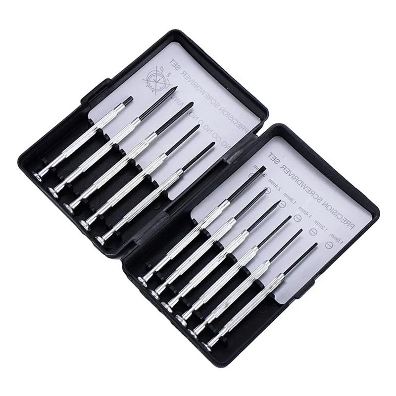 

11Pcs/set Mini Screwdrivers Set Metal Material For Precise Devices Or Watch Phone Repaired Screwedrivers Tools With Box