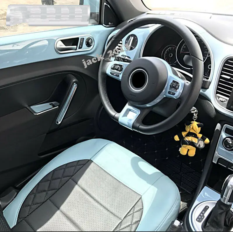 Модификация автомобиля автомобильные аксессуары синий для интерьера, с мелкими полосками комплект отделки 1 комплект отделка forWW Beetle 2013