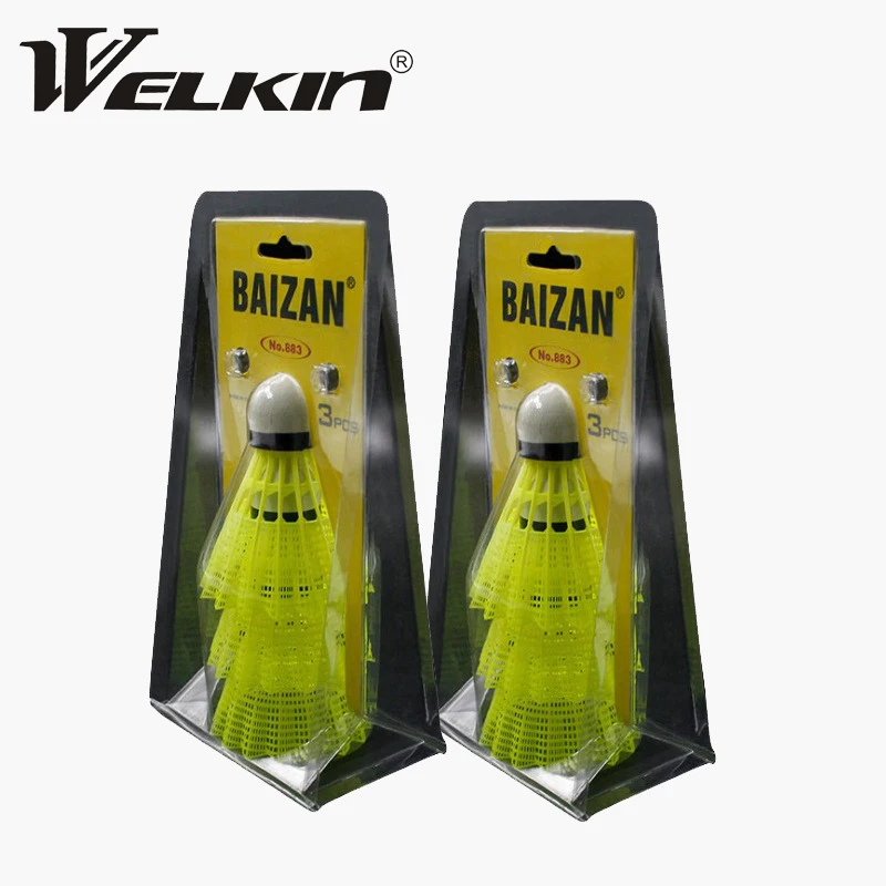 

3pcs Durable Sports Training Badminton Ball With Retail Card Pack Colorful Shuttlecock Entertainment Wear Resistant Accessories