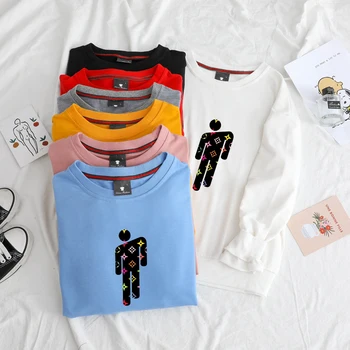 

Billie Eilish Hoodies Men Women Autumn New Long Sleeve O-neck Streetwear Hip Hop Unisex Casual Fashion Funny Star Print Sweatshirt Sudadera Hombre Tops Moletom Pullover Plus Size