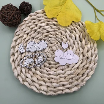 

CH Sleeping Baby Metal Cutting Dies Stencils for Scrapbooking/photo Album stamps Decorative Embossing DIY Cards