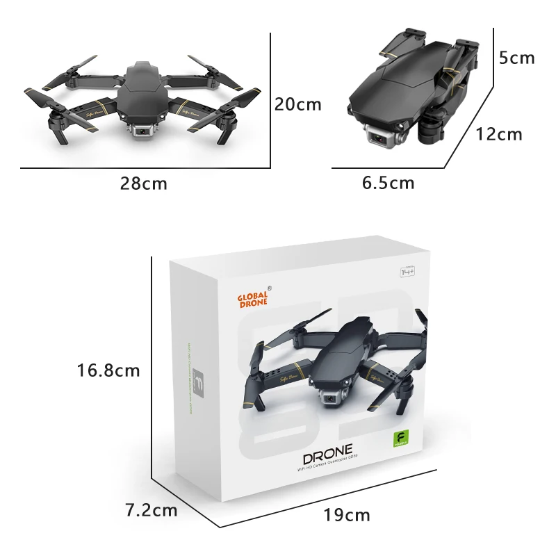 Дропшиппинг Global Drone EXA Dron с HD камерой 1080P Live видеодрон X р/у вертолет fpv квадрокоптер