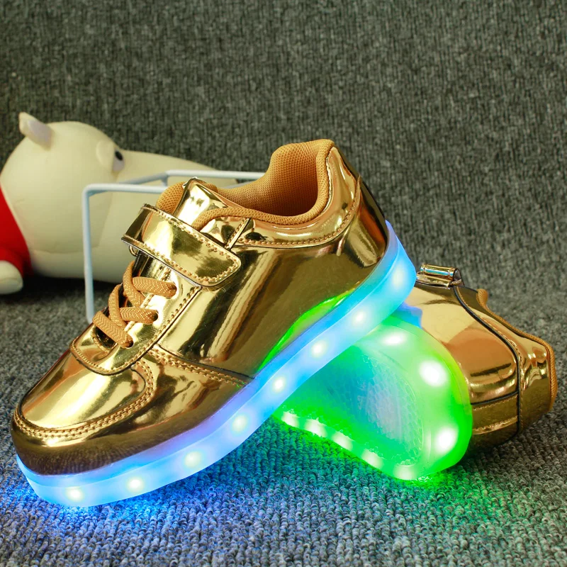 JawayKids Led Shoes for Child USB chargering Light Up Shoes for boys girls Glowing Christmas Sneakers