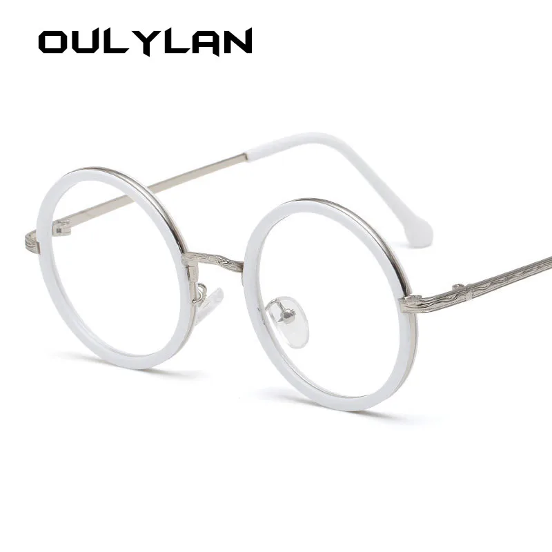 Oulylan круглые очки, оправа для женщин и мужчин, прозрачные оптические оправы для очков, женские прозрачные очки по рецепту, очки для близорукости