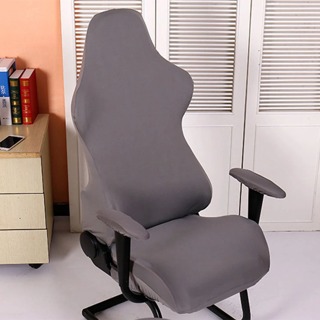Office Executive Computer Chair Internet Bar Swivel Armchair Protector Cover Stretchable Removable Washable Swivel Chair Cover