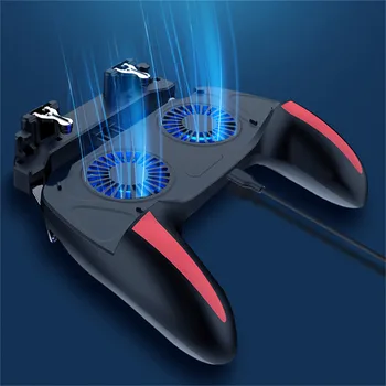 

For Android IOS Mobile Phone PUBG Gamepad Double Fans Radiating Controller