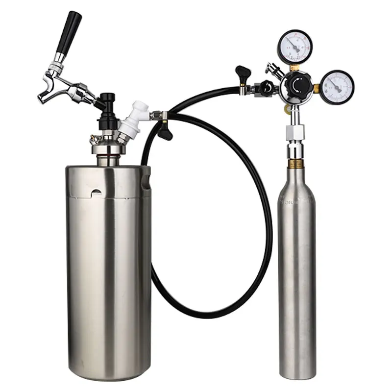 Beer Brewing Equipment Home Brew Beer Gas Line Assembly 5/16" PVC Co2 Regulator Adapter