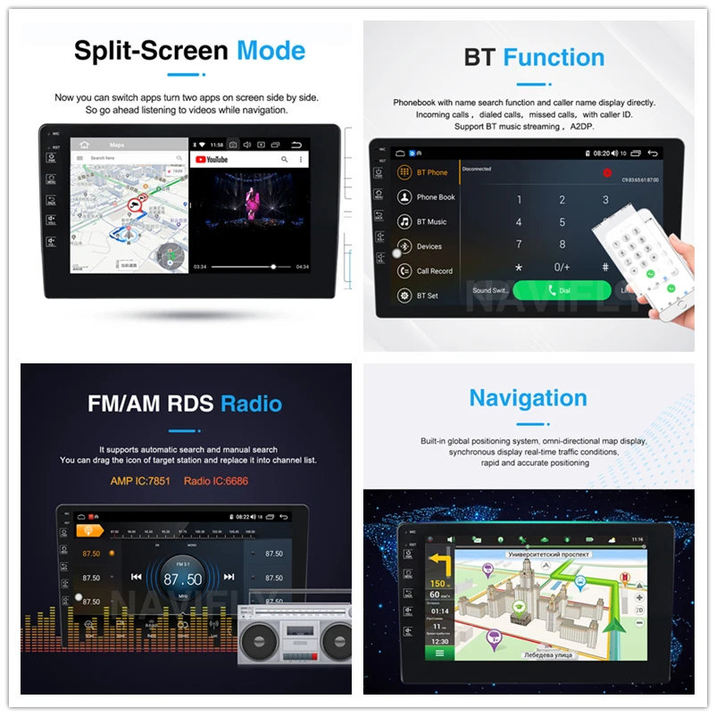 NaviFly For Toyota Camry 5 XV 30 2001 - 2006 Car Radio Multimedia Video Player Navigation GPS Android 10.0/9.0 No 2 din DVD NaviFly For Toyota Camry 5 XV 30 2001 - 2006 Car Radio Multimedia Video Player Navigation GPS Android 10.0/9.0 No 2 din DVD
