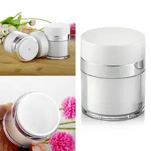Горячая 15 г 30 г 50 г Косметическая банка, пустые акриловые баночки для крема Вакуумная бутылка, пресс-крем банка, пробные флаконы, безвоздушный косметический контейнер