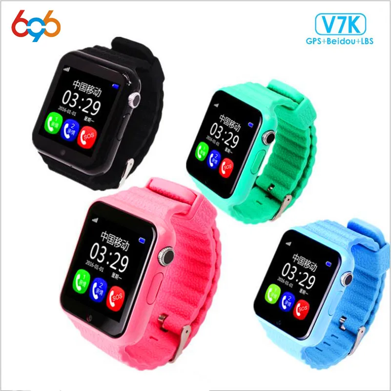 

696 GPS V7K Smart Watch Kids with Camera facebook SOS Call Location DevicerTracker Anti-Lost Monitor PK Q90 Q50 DS18