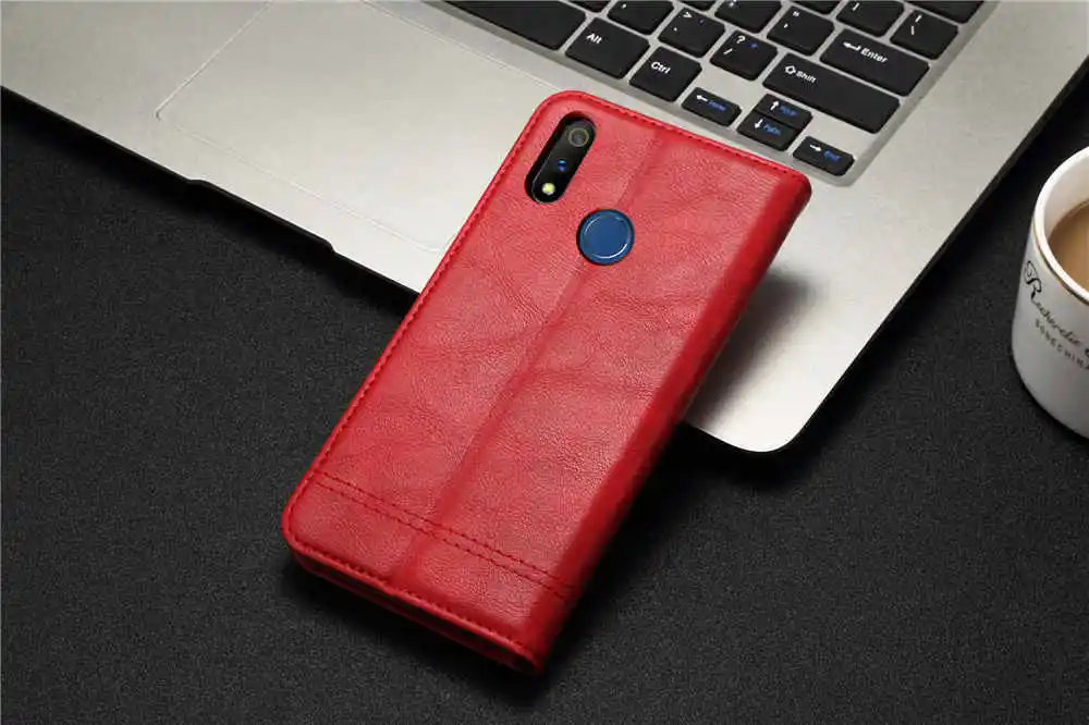 Флип-чехол для OPPO Realme 3 pro 3pro кожаный чехол Realme X Lite Xlite Чехол-бумажник для телефона держатель оболочка RMX1851 слоты для карт корпус