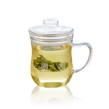 1 х 370 мл Бодибилдинг жаростойкий стеклянный чайник чашки для воды с заваркой с крышкой