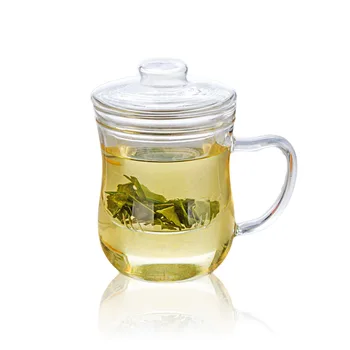 

1x 370ml Bodybuilding Heat-Resisting Glass Tea Pot Water Cups with infuser with Lid