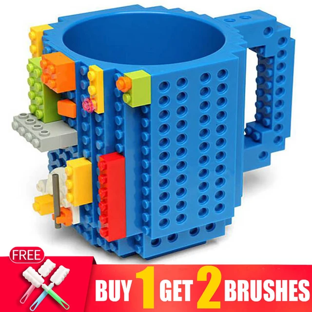 Build Brick Mug Blocks Cup Lego  350ml Creative Coffee Mug Lego
