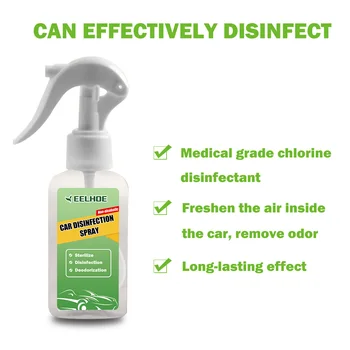 

100ml Non-alcoholic Car Disinfection Spray Car Sanitizer Inhibit Baterial and Virus Healthy Protection Supply