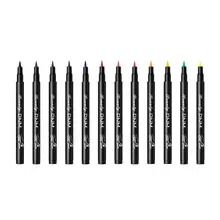 DNM kocie oko makijaż wodoodporny kolorowy płynny eyeliner Pen makijaż kosmetyki długotrwałe czarne oko kredka narzędzia do makijażu(China)