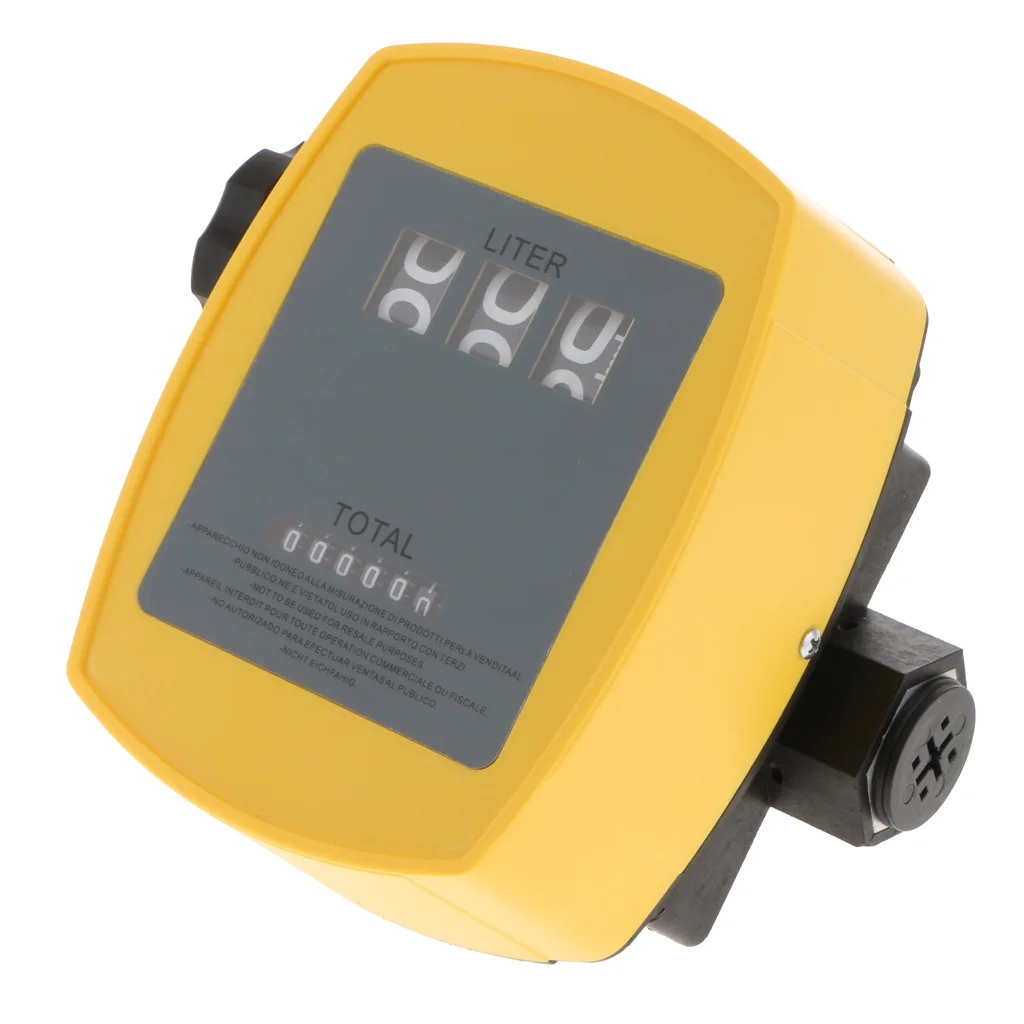 Mechanical Fuel Flow Meter 1% Accuracy 20L-120L min 1Inch Inlet Oil Meter